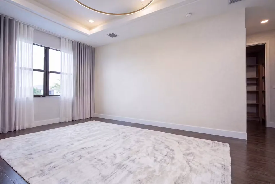 The empty bedroom wall before BOKO