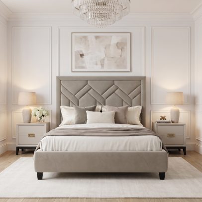 Berlin custom upholstered bed by BOKO Designs