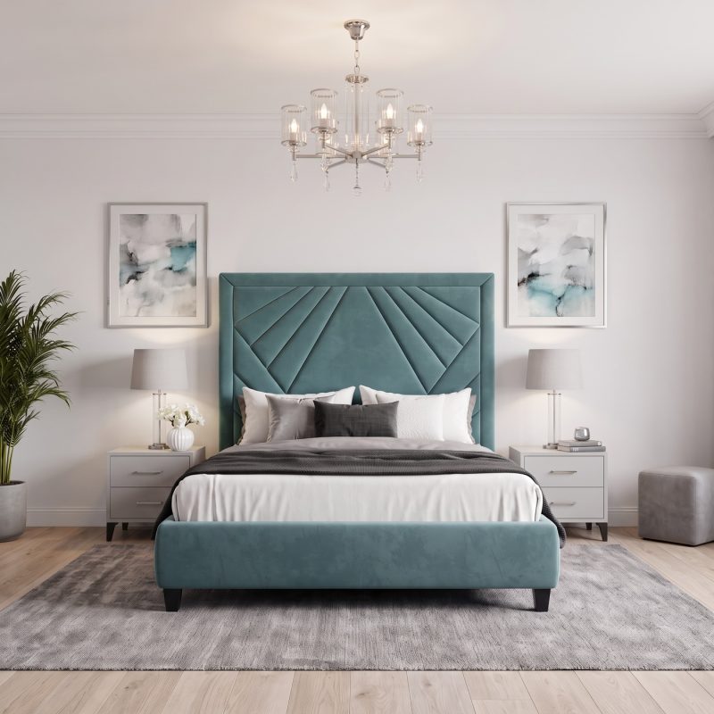 Monaco custom upholstered bed by BOKO Designs