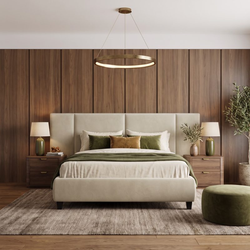 Siena custom upholstered bed by BOKO Designs