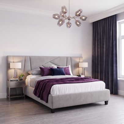 Toledo custom upholstered bed by BOKO Designs