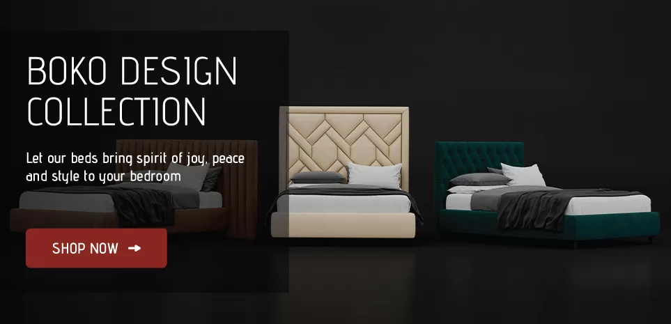 BOKO Designs upholstered bed collection