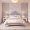 BOKO Capri scalloped shell upholstered bed in Storm grey