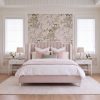 BOKO Florence channel wingback upholstered bed in Blush