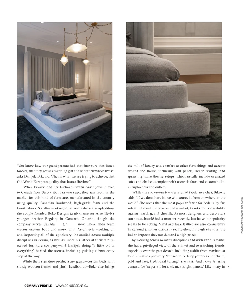 Living Luxe Summer 2025 article page 90 with an editorial omission marked